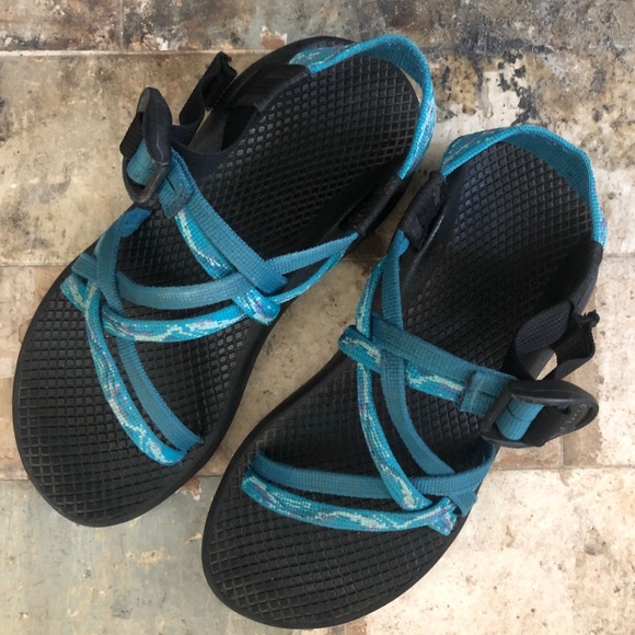 Chaco Womens Sandals size 5 Double Strappy No Toe Standard Width Vibram Sole - Picture 2 of 7